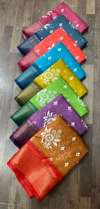 Tela floral de cristal Dobi tejida de secado rápido, peso medio, para prendas de vestir, blazers, trajes, vestidos, saris, para mujer, artículos en stock. - Product Image 5