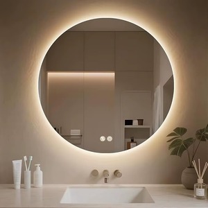 Modern LED Handmade Contemporary <b>Bathroom</b> <b>Mirror</b> Backlit Touch Sensor <b>Frameless</b> Wall Mounted Vanity <b>Mirror</b> Home Hotel Decor - Product Image 5