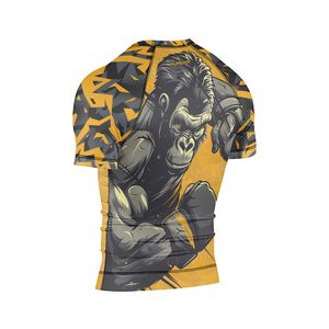 Custom Made Unisex Rashguard OEM Sublimation UPF 50 Yoga Wear UV Protection Compression Anti Rash Polyester Wholesale OEM Custom - Product Image 3
