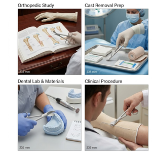 Tijeras para Yeso Bruns de Alta Resistencia, 235 mm, Acero Inoxidable, Tijeras Ortopédicas para Yeso, Hoja Dentada - Product Image 4