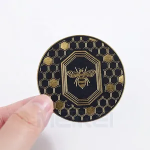 Fabricante de Etiquetas de Vino Personalizadas, Estampado en Relieve con Lámina Dorada, Impresión UV con Acabado Brillante, Etiqueta de Papel Texturizado para Vino Tinto y Champán - Product Image 4