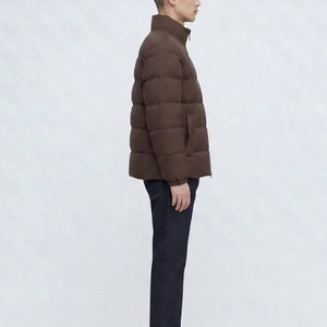 Premium Puffer <b>Jacket</b> Men Warm Winter Wear <b>With</b> Stand Collar Smooth Finish Full Front <b>Zipper</b> Side <b>Pockets</b> Soft Comfortable - Product Image 4