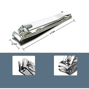 Premium Stainless Steel Professional Nail Cutter Clipper Curved Straight Wide Jaw Opening Pointed Finger Toe Nails Durable - Product Image 5