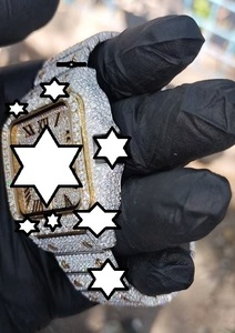 นาฬิกา NYC DIAMOND EMPIRE หรูหรา ระบบอัตโนมัติ เครื่องจักรกลจากญี่ปุ่น ตัวเรือนสแตนเลสทรงเหลี่ยม หน้าปัด 41 มม. ประดับเพชรโมอิสซาไนต์ - Product Image 3