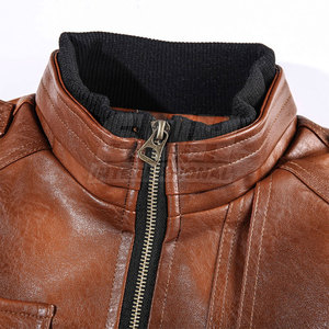 Chaqueta de Piel de Vaca para Hombre, Diseño Moderno, Precio Razonable, Calidad Premium, Superventas, Transpirable, Cuello Alto, Logotipo Frontal - Product Image 2