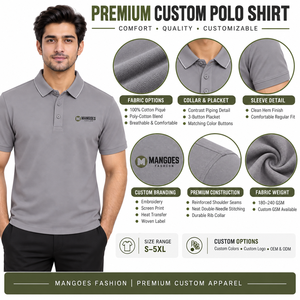 Camisas de Golf Bordadas Personalizadas para Hombre, de Poliéster Puro, Casuales, para Uso Diario, Transpirables, de Secado Rápido, con Cuello de Solapa Suave, Venta al Por Mayor - Product Image 6