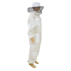 White Beekeeper SL-BKS-107 Protective <b>Suit</b> with Veil Full Body Coverage Four Seasons Casual Wear Other Material - Product Image 2