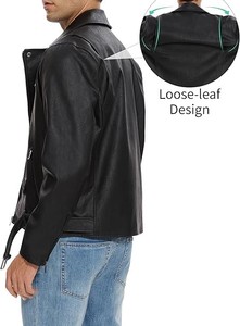 Chaquetas Casuales de Cuero Genuino de Piel de Oveja para Hombre, Diseño Único, Alta Calidad, Manga Larga, Estilo Elegante, Ropa de Invierno Ecológica - Product Image 5