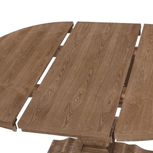 Ovale Lucido Esteso Base per Tavolo da Pranzo Stabile e Resistente, Assemblata ed Espandibile per Mobili da Sala da Pranzo Girevoli - Product Image 5