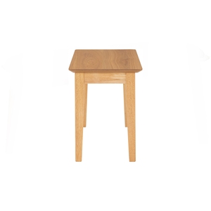 Cheap 2-Seater Natural Oak Color Wooden <b>Bench</b> <b>Indoor</b> with Sturdy Solid Wood Legs for Home Furniture and Small Apartment - Product Image 3
