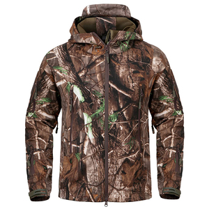 Veste de chasse tactique pour homme 2026, fermeture éclair sur le devant, capuche réglable, plusieurs poches de rangement, imperméable, vêtements d'hiver - Product Image 1