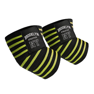 Factory Strength Elastic <b>Adjustable</b> <b>Straps</b> Compression Fitness Gym Weightlifting Elbow Wraps - Product Image 4
