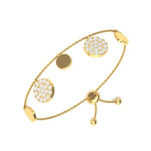 Bracelet délicat et raffiné en argent sterling avec breloques pendantes et chaîne ajustable pour femmes, idéal pour les cadeaux, les mariages et le quotidien. - Product Image 3