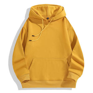OEM High Quality 100% Polyester 350grams Heavyweight Embroidered <b>Pullover</b> <b>Men</b> Plain Oversized Loose Fit Fleece Hoodie Autumn - Product Image 5