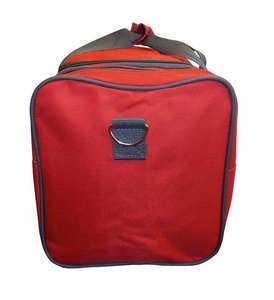 Sac de sport multifonctionnel rouge, sac de voyage durable avec compartiments latéraux à fermeture éclair pour le fitness, les voyages et le yoga - Product Image 2
