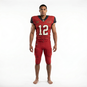 Uniforme de Fútbol Americano Monocromático Elite Pro-Cut, Personalizado, de Spandex y Poliéster Elástico, para Equipos Juveniles y Adultos, Fábrica OEM - Product Image 1