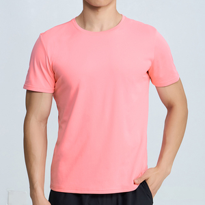 Blank Summer Bright Color Running Fitness Men Athletic Casual Custom logo <b>Polyester</b> <b>Tshirts</b> - Product Image 1