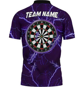 Maillot de fléchettes personnalisé avec motif sur mesure, chemises de fléchettes personnalisées avec poche, polo, maillot de fléchettes entièrement sublimé - Product Image 3