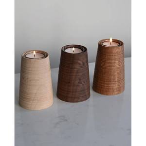 Support de bougie décoratif en bois pour la décoration de la maison avec des lanternes élégantes et des pots à bougies - Product Image 3
