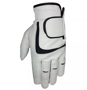 Gant de golf en cuir véritable blanc, main gauche, antidérapant, fermeture auto-agrippante, unisexe, sport - Product Image 1