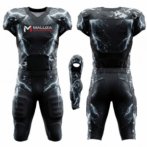 ชุดยูนิฟอร์มอเมริกันฟุตบอลแบบมืออาชีพ ครบชุด พิมพ์ลายแบบซับลิเมชั่น ผ้ากันเป็นขุย ทนทาน ชุดทีมฟุตบอล - Product Image 6