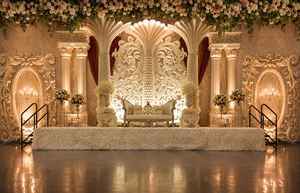 Best Wedding Event 3D Back Stage Vancouver Top Wedding 3D Back <b>Frame</b> Stage New Elegant Wedding Fiber Stage Decor Canada - Product Image 5