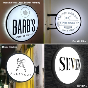 Enseigne LED personnalisée à double face, boîte lumineuse suspendue, enseigne publicitaire pour devanture de magasin, café, salon de manucure - Product Image 5