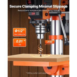 Trapano a Colonna da Banco Regolabile a 5 Velocità, 3.2 Amp, Telaio in Ghisa da 10 Pollici con 650/1050/1800/2350/3100 Giri/min - Product Image 5