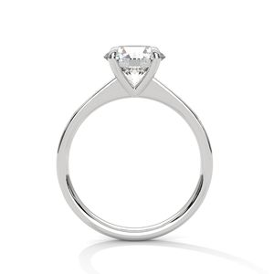 New Arrival <b>Solitaire</b> <b>Ring</b> With Round Cut Lab Grown Diamond GRA Certified Paved Band Solid 14k <b>Silver</b> Gold <b>Ring</b> For Girls - Product Image 3