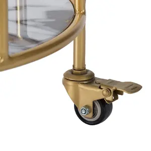 Chariot de service roulant de luxe en céramique fait main, motif végétal, écologique, pour événements, hôtels et traiteurs - Product Image 5