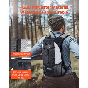 Mochila de Hidratación Ligera de 2L con Bolsa de Agua de TPU para Senderismo, Serie Hydro W, para Hombres y Mujeres - Product Image 4