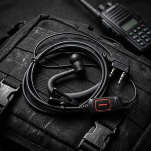 Auriculares con Cable Tipo K con Micrófono y Botón PTT para Walkie-Talkie, Auriculares Intrauditivos para <span class=keywords><strong>Intercomunicador</strong></span> Múltiple de Uso Global - Product Image 3