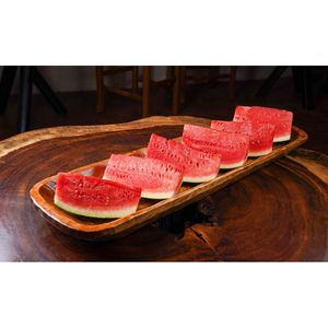 Tabla de Cortar Rectangular Larga de Madera para Aperitivos, No Tóxica y Fácil de Limpiar, Apta para Lavavajillas - Product Image 1