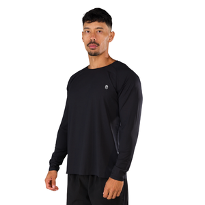 Camisa Negra de Manga Larga para Hombre, Cómoda, de Algodón Premium, Informal, Elegante, Deportiva, a la Moda, para Gimnasio, Venta al por Mayor - Product Image 2