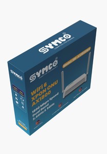 เราเตอร์ SYMCO Dual Band Wi-Fi 6 รองรับ 2.4G 5G 4 พอร์ต LAN พร้อมพอร์ต XPON สำหรับไฟเบอร์ออปติก  รองรับ WPS และพอร์ตโทรศัพท์ - Product Image 3
