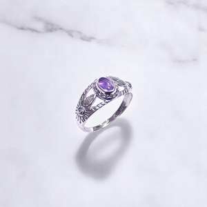 Natural Amethyst <b>Rose</b> <b>Quartz</b> Turquoise Gemstone Handmade 925 Sterling Silver <b>Rings</b> Light Weight Wholesale Price Silver Jewelry - Product Image 2