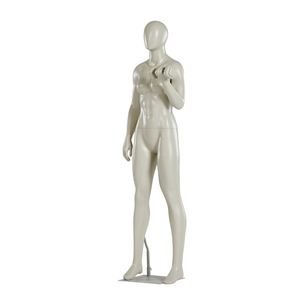 Mannequins de vitrine en fibre de verre, corps entier, détachables, pour affichage en vitrine, sportifs, athlétiques, musclés, féminins, en pose debout - Product Image 2