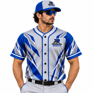 Vêtements de sport personnalisés en gros, maillots respirants imprimés en 3D pour hommes et femmes, uniformes de baseball et de softball avec design par sublimation - Product Image 3