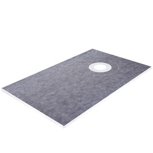 Kit per Doccia Impermeabile 38'' X 60'' con Flangia Offset in PVC da 4'' e Griglia in Acciaio Inox, 2 Tagli per Applicazione di Membrana Impermeabile - Product Image 5