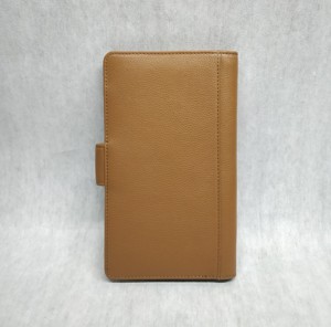 Genuine Leather Travel Booklet <b>Document</b> Passport Organizer Wallets RFID Protected Fashionable Button Coin Purse Trendy Low Costs - Product Image 5