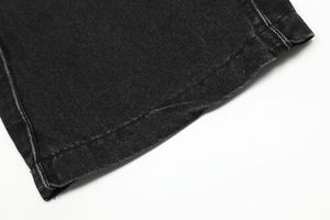 Vaqueros Baggy Rectos Personalizados de Estilo Urbano para Hombre, Vaqueros de Mezclilla de Algodón Oscuro Desgastado, Pantalones Vaqueros Vintage de Moda para Hombre - Product Image 6