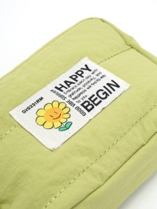 Nylon résistant à l'eau fermeture éclair pliable léger durable mode Portable capacité moyenne sac cosmétique - Product Image 6
