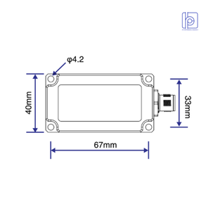 LPMS-INC1-RS232 High-Precision Dual-Axis Inclinometer Sensor with RS232 Interface 90 Sensing <b>Range</b> - Product Image 2