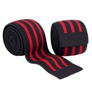 Soporte de Rodilla con Almohadilla de Silicona y Envolturas Elásticas de Compresión para Correr, Levantamiento de Pesas, Powerlifting, SPANDEX, NYLON - Product Image 5