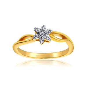 Anillo de Diamantes Clásico con Diseño Floral, Anillo de Compromiso con Incrustaciones de Diamantes en Oro Premium para Mujer, Joyería al por Mayor - Product Image 1