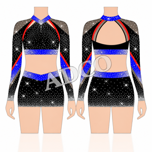 Ensemble d'uniformes de cheerleading personnalisés pour les filles, sports d'équipe, danse de cheerleading, tenue de compétition - Product Image 6