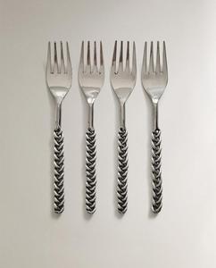 Juego de tenedores de metal plateado de alta calidad para bodas, restaurantes y hoteles, procedente de la India. - Product Image 5