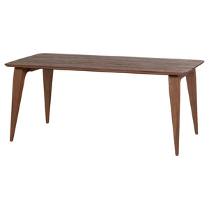 Table à manger en bois de manguier massif de style moderne du milieu du siècle, 6 places, avec pieds en bois, style européen, table en bois de manguier - Product Image 1