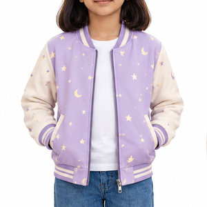 Chaqueta Bomber para Niños EAZWEARS, Ropa Exterior Ligera, Opciones de Tela Personalizadas de Fábrica, Pedidos al por Mayor Internacionales, Ropa al por Mayor - Product Image 1
