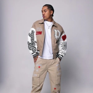 เสื้อแจ็คเก็ตวาร์ซิตี้ลำลองสำหรับผู้ชายแบบสั่งทำขายส่งสำหรับฤดูหนาว คอตั้ง กันน้ำ กันลม เป็นมิตรกับสิ่งแวดล้อม บริการ OEM - Product Image 4